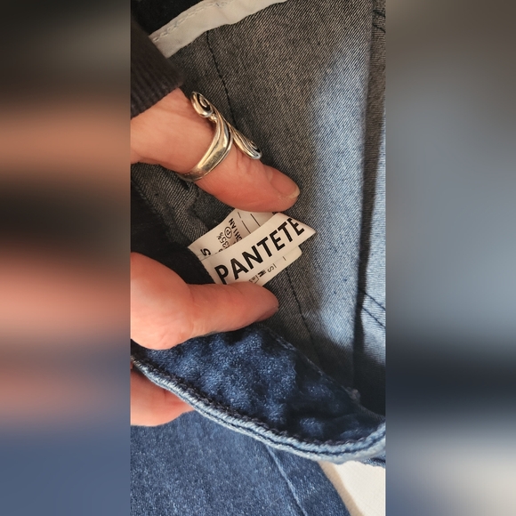 Pantete womens high waisted Bell Bottom denim jeans - Picture 6 of 13